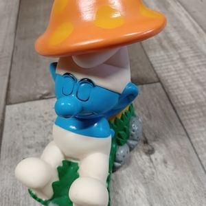 Vintage Smerf Piggy Coin Bank